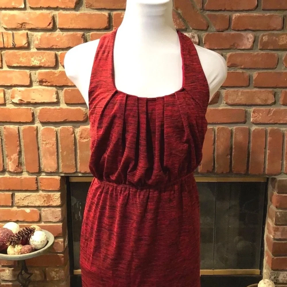 Red & Black MOD Chic Racer Braid Back Empire Waist Super Short MINI Dres…